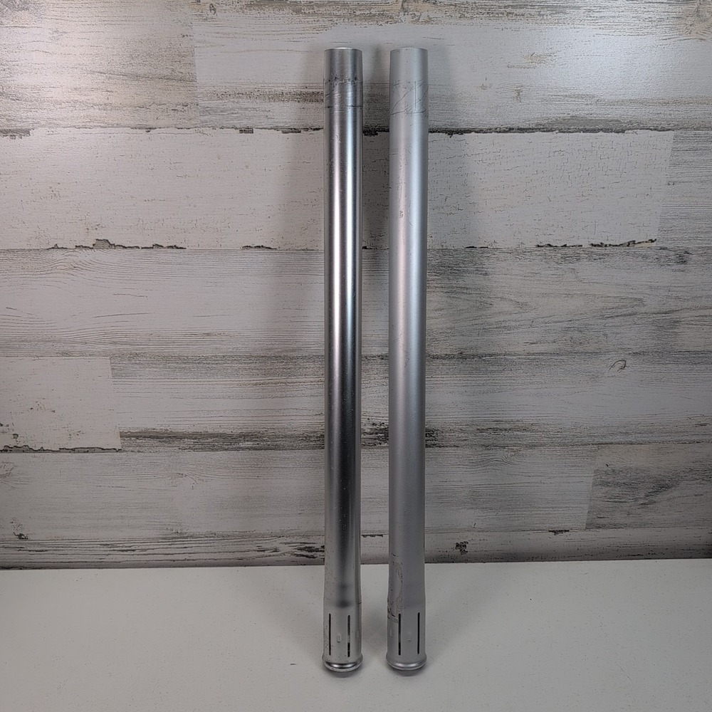 Electrolux Vacuum Extension Wands Aluminum Metal Tubes Set of 2 Silver